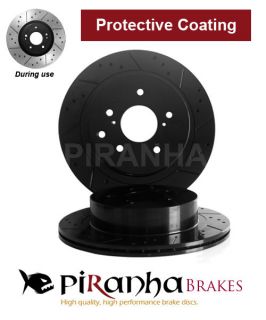 BMW Z3 2.2i 10/00 04/03 Front Brake Discs Piranha Black Dimpled 