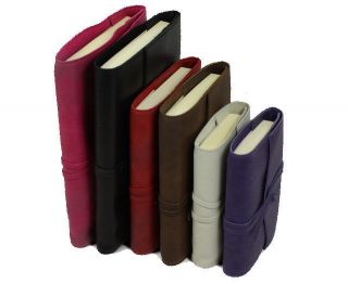   Milano Refillable Leather Address Book Journal   3 Sizes and 6 colours