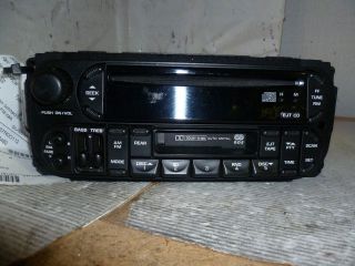 02 07 Dodge Caravan Radio Cd Cassette Player Rear Audi Controls RBU AH 