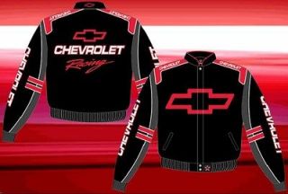 2012 Chevy Chevrolet Racing Logo Black Red Jacket Coat Adult Mens Jh 