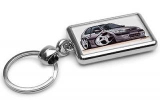 Citroen Saxo MK2 VTR VTS Silver Premium Metal Key Ring