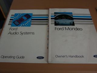 FORD MONDEO MK1 OWNERS HANDBBOK AND AUDIO GUIDE 1992