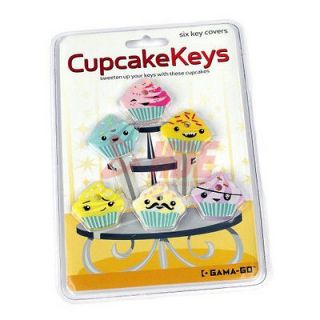 Gama Go Cupcake Keys Silicone Key Caps / Covers / Toppers   6pk
