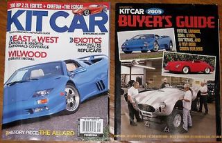 Kit Car magazines 2004 05   Corvettes, Daytonas, Cobra, Lamborghini 
