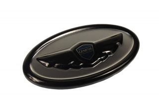   3D Steering Wheel Badge(BLACK), fits Hyundai Genesis Coupe 2010