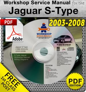 Jaguar S Type 2001   2008 Workshop Service Manual 3500+Pages PDF and 