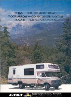 1981 Fleetwood Tioga Arrow Motorhome RV Dodge Brochure