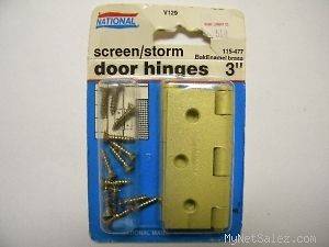 National Brass 3 inch Screen/Storm Door Hinges