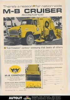 1969 International MB Milwaukee Cruiser Street Sweeper Truck Ad