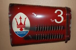 Replica vintage Maserati Grand Prix race Car Hood Panel sign wall art 