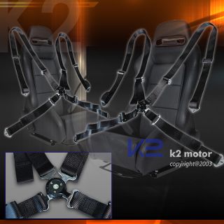   CAMLOCK JDM RACING SEAT BELTS BLACK MX6 MX 5 MAZDA (Fits Corolla