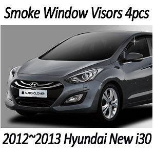 Smoke Window Visors 4P for 2012~2013 Hyundai all new i30 hatchback