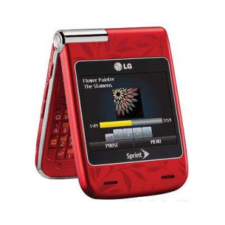 LG Lotus Elite LX610 Sprint 2MP Camera Bluetooth Red Cell Phone