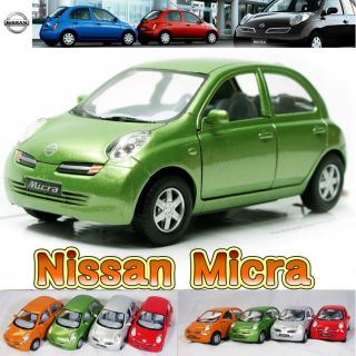 Nissan Micra 128,1/28, 5 Silver DieCast Mini Cars Toys Kinsmart 