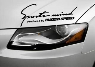   Produced by MAZDASPEED 3 5 6 RX8 Mazda Decal sticker emblem logo BLK