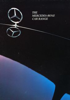 1993 Mercedes Benz Brochure Catalog   UK 600SEC 320CE 200TE 300GE 