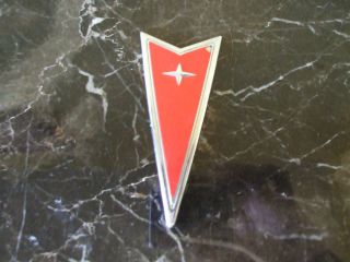 Pontiac Aztek Red Chrome Arrowhead Emblem Grand Prix Badge OEM Logo 