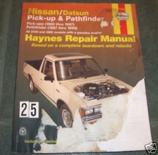 NISSAN AND DATSUN PICK UP TRUCK AND PATHFINDER MANUAL