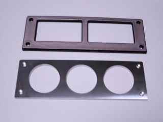 Dash Gauge Panel Fiero GT CNC Machined Billet Aluminum