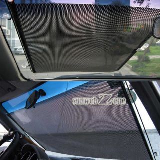 S0BZ Auto Retractable Car Curtain Front Window Shade Windshield 