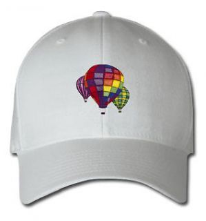 HOT AIR BALLOONS AIRCRAFT SPORTS SPORT EMBROIDERED EMBROIDERY HAT CAP