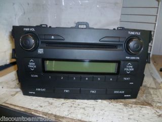09 10 Toyota Corolla Radio Cd  Player 86120 2A090 A518A0