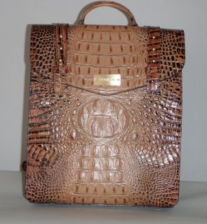 BRAHMIN MARILYN LEATHER BACKPACK TOASTED ALMOND   NWT