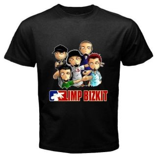 LIMP BIZKIT Personels Cartoon Alternative Rock Band Black T Shirt 