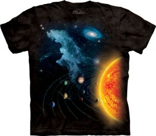 Solar System Full Front Print T Shirt New Astronomy Earth Galaxy Fun 