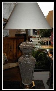 Vintage Marbro Designer Lamp w French Crystal Urn Base NR