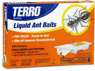 Terro Ant Killer Liquid Bait Stations   6 Trays /Box