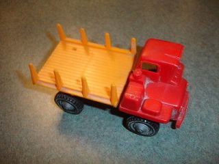   Vtg Antique Collectible Plastic KAB Trucking Co Toy Log Truck Japan