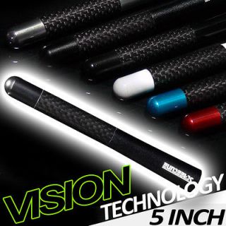 Inch Sandblast Blk Aluminum/Carbon Fiber Screw Type External Short 