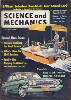 Science & Mechanics 2/61, Buick Special, Boating Section, Brantly B 2 