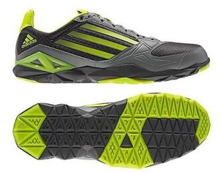 New Adidas Mens adizero F50 Trainer Shoes Black Gray Yellow 