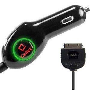 New Cellet Premium Dual USB Port Car Charger for Apple iPhone iPod 3G 