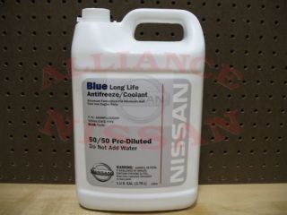 OEM Nissan Blue Long Life Antifreeze Coolant PreDiluted