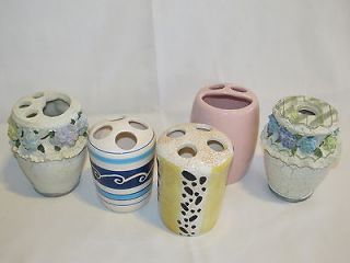 DECORATIVE TOOTHBRUSH HOLDERS ~NWT~