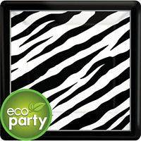 BLACK & WHITE ZEBRA ANIMAL PRINT Birthday Party Supplies ~ Pick Only 