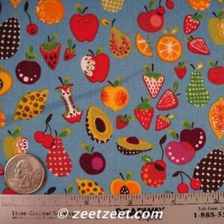Alexander Henry WILLOW BERRIES BLUE Quilt Fabric /Yd.