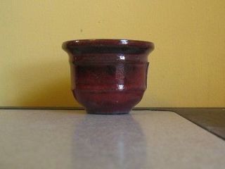 Lovely Small pot for Bonsai, African Violet, or Orchid, New, Brick Red 