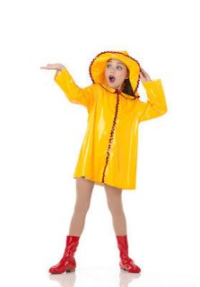 Teachers APRIL SHOWERS Raincoat Hat & Boots Dance Costume SIZE CHOICE