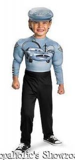   FINN MCMISSILE Spy Race Car Driver Muscle Costume Boy S 4 5 6 M 7 8