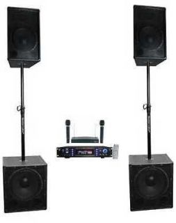 New 2x Professional DJ PA Dynamic Wireless Microphone System Effective 