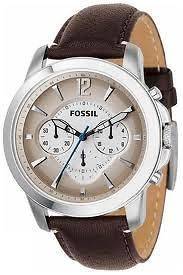 FOSSIL FS4533 BROWN GRANT LEATHER WATCH