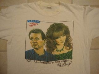   80s 1987 MARRIED WITH CHILDREN al and peg bundy tv show T Shirt XL
