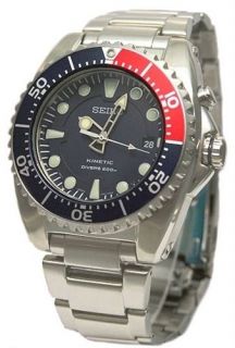 SEIKO KINETIC AUTOMATIC ISO. 200m PROFESSIONAL DIVERS S.STEEL WATCH 