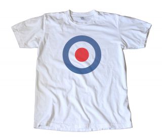   Classic RAF Decal T Shirt   The Who, Mod, Vespa, Lambretta, Scooter