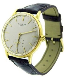 Vintage Mens Patek Philippe Calatrava 3425 Automatic 18K Gold Watch