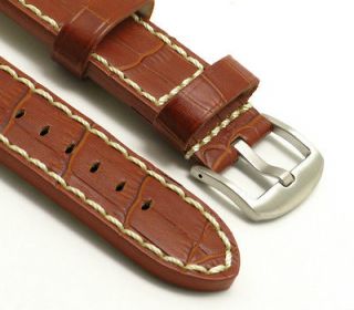   Genuine Leather Hand Stitched Watch Band Croco for Panerai Invicta